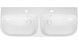 Раковина подвесная моноблок двойная QTAP Virgo 995х415х355 White QT1811G760W - QT1811G760W - 3