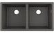 Кухонная мойка HANSGROHE S510-U770 под столешницу 820х450 на две чаши 370/370 Stonegrey серый камень 43434290 - 43434290 - 1