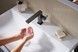 Смеситель для раковины HANSGROHE Tecturis E 110 Fine CoolStart EcoSmart+ Matt Black 73023670 черный с донным клапаном - 73023670 - 3