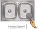 Кухонна мийка IMPERIAL 5080 Decor двійна 0,8 мм (IMP5080DECD) - IMP5080DECD - 2