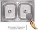 Кухонная мойка IMPERIAL 5080 Decor двойная 0,8 мм (IMP5080DECD) - IMP5080DECD - 2