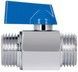 Кран шаровой прямой мини Thermo Alliance Standart 1/2" НР латунь SD189W15 - SD189W15 - 4