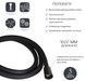 Шланг для душа Qtap Hadice 1600 мм прямоугольный Black Matt QTHADPVCSQ160B - QTHADPVCSQ160B - 3