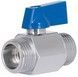 Кран шаровой прямой мини Thermo Alliance Standart 1/2" НР латунь SD189W15 - SD189W15 - 1