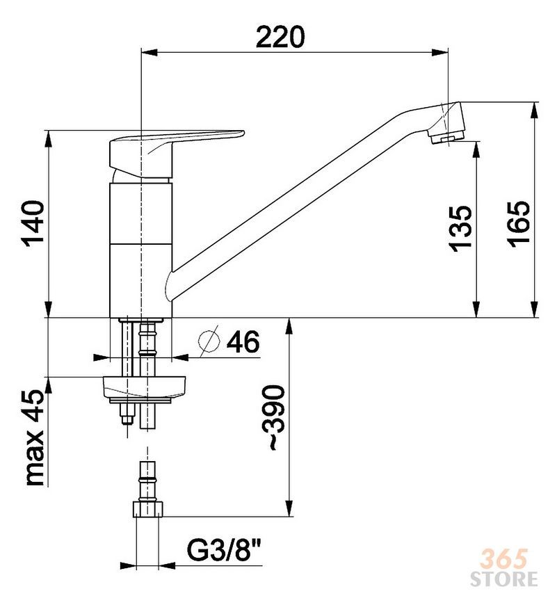 Смеситель для кухни KFA ARMATURA GERMAN 4513-915-00 - 4513-915-00