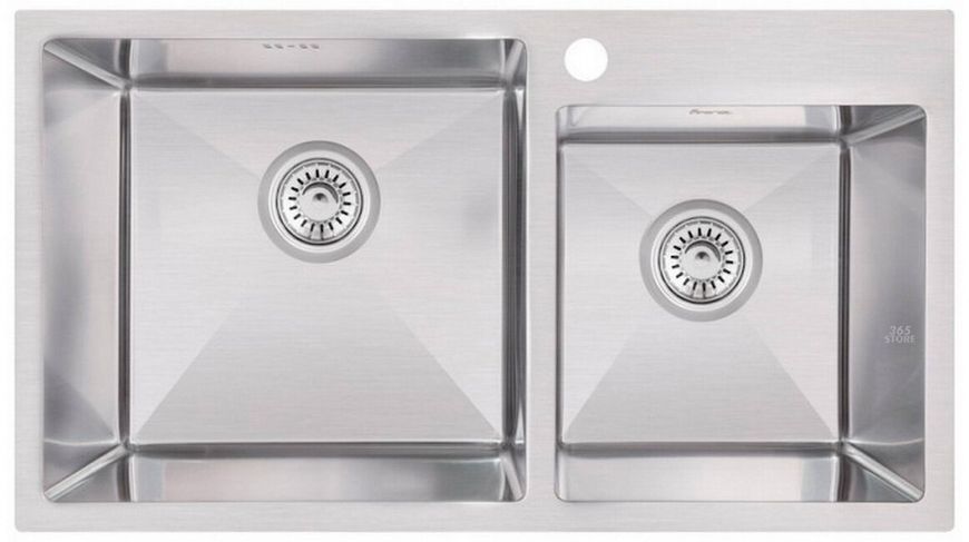 Кухонна мийка IMPERIAL S7843 Handmade двійна 2,7/1,0 мм (IMPS7843H10) - IMPS7843H10