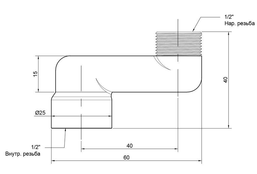 Эксцентрик радиаторный ICMA 1/2" ВН, смещение 4 см №720 82720CS06 - 82720CS06