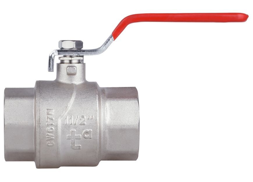 Кран шаровой прямой Thermo Alliance Forte 1" 1/2 ВР для воды (рычаг) PN40 латунь SF600W40 - SF600W40