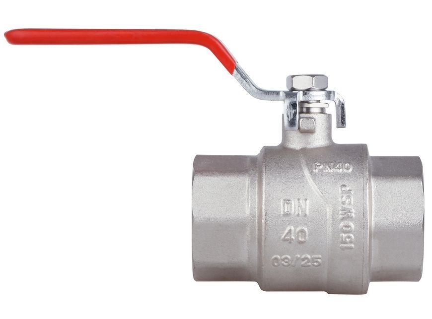 Кран шаровой прямой Thermo Alliance Forte 1" 1/2 ВР для воды (рычаг) PN40 латунь SF600W40 - SF600W40