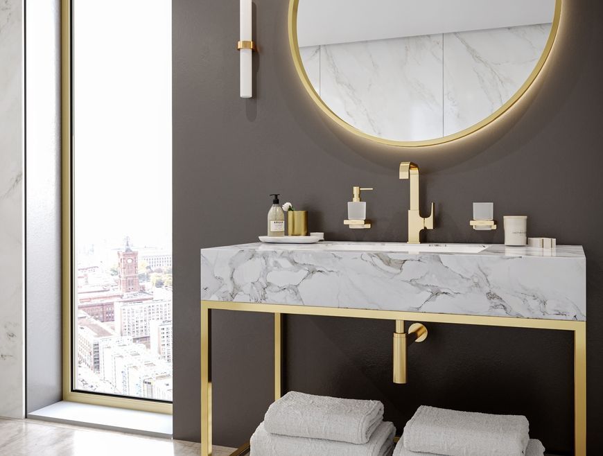 Диспенсер для жидкого мыла HANSGROHE AddStoris 41745990 золото - 41745990