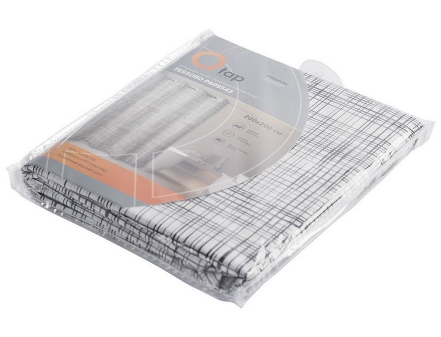 Шторка для ванной QTAP Tessoro PA09543 200х200 - QTPA09543