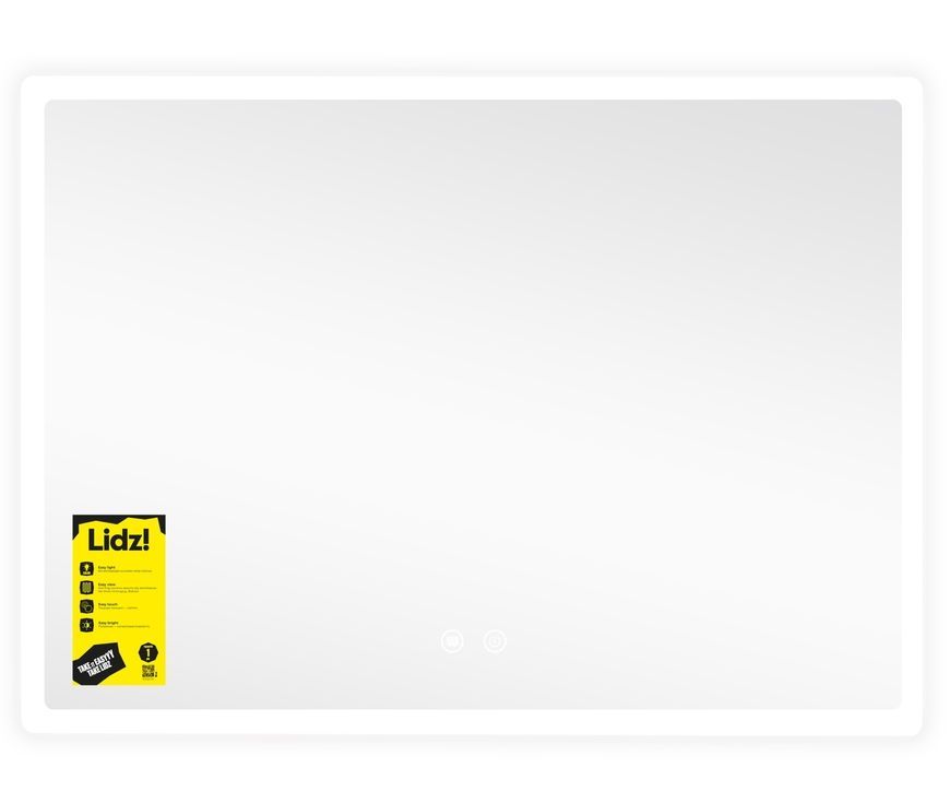 Зеркало Lidz Orion OR2 800&times;600 мм с LED-подсветкой Touch, антизапотеванием, диммером, рег. яркости LDOR80060049294