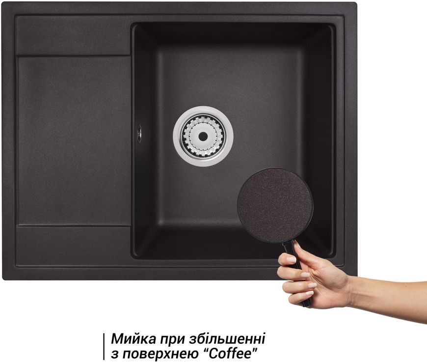 Кухонная мойка QTAP CS 6450 Coffee (QT6450COF551) - QT6450COF551