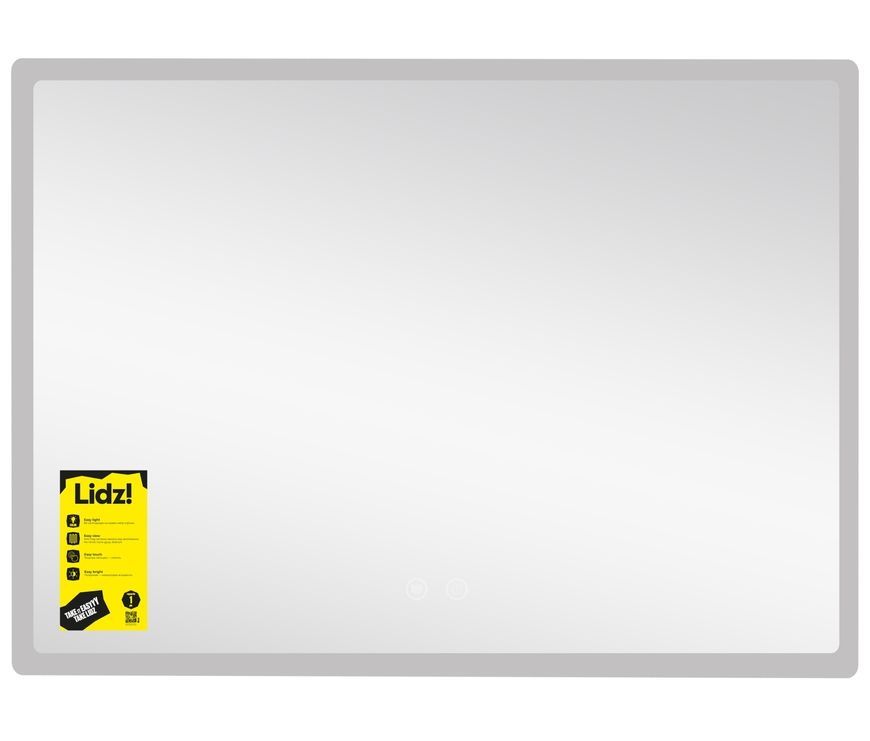 Зеркало Lidz Orion OR2 800&times;600 мм с LED-подсветкой Touch, антизапотеванием, диммером, рег. яркости LDOR80060049294