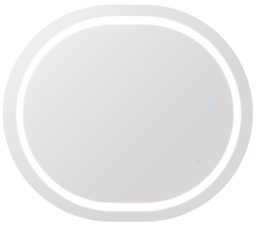 Зеркало Qtap Gemini 700х800 с LED-подсветкой Touch, с антизапотеванием, с диммером, рег. темп. цвета (3000-6500K) QT2578R8070