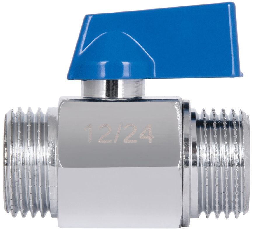 Кран шаровой прямой мини Thermo Alliance Standart 1/2" НР латунь SD189W15 - SD189W15