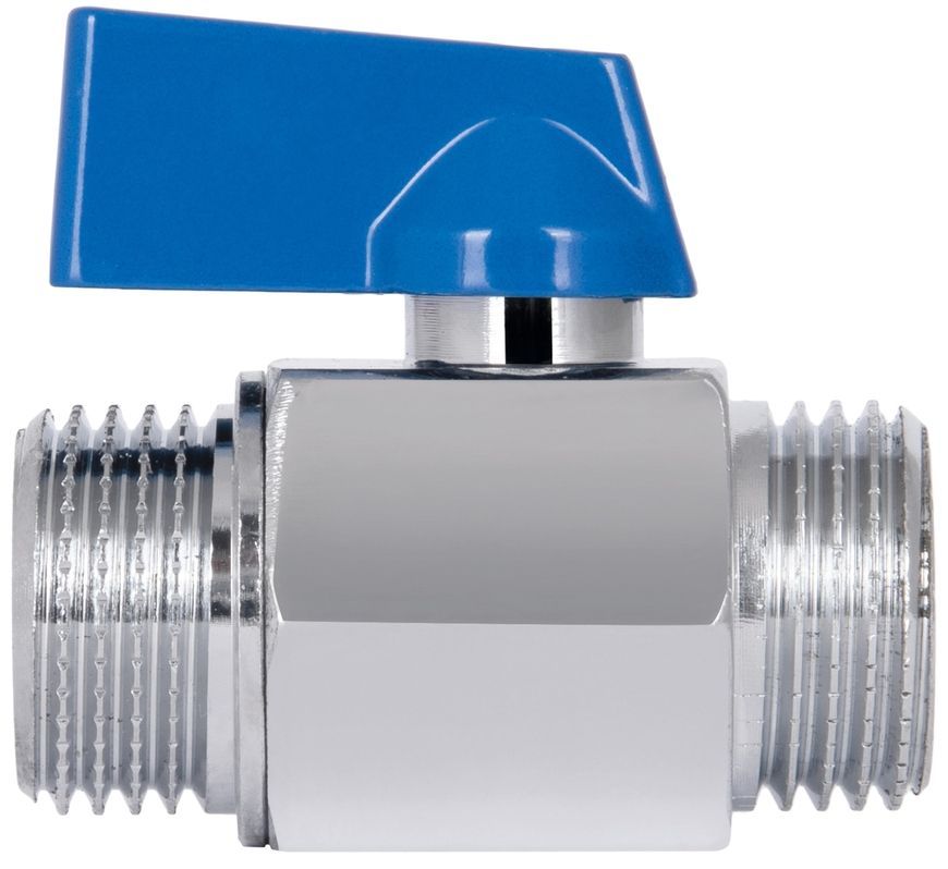 Кран шаровой прямой мини Thermo Alliance Standart 1/2" НР латунь SD189W15 - SD189W15