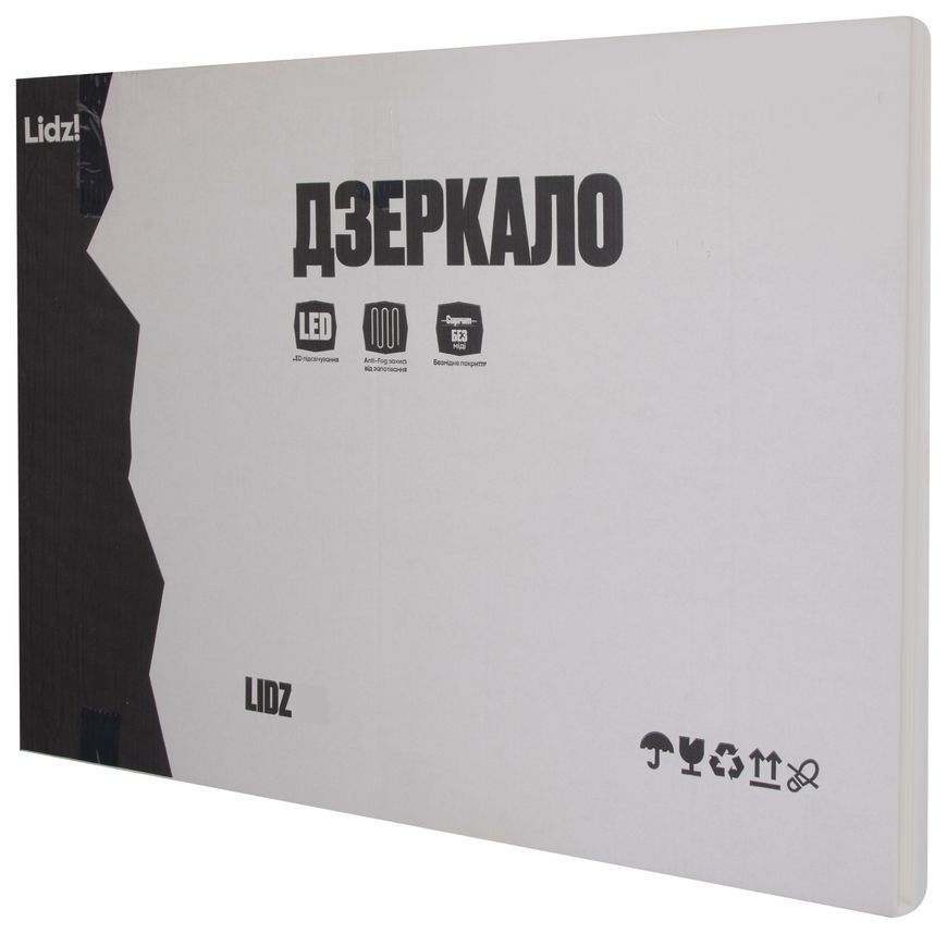 Зеркало Lidz Orion OR2 800&times;600 мм с LED-подсветкой Touch, антизапотеванием, диммером, рег. яркости LDOR80060049294