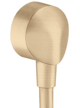 Шланговое подсоединение HANSGROHE FixFit E без обратного клапана Brushed Bronze 27454140 бронза - 27454140