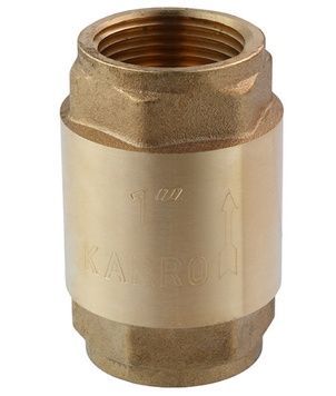 Обратный клапан Karro 1" ВР KR-6120 (KR-037007) с латунным штоком CV010643 - KR-037007