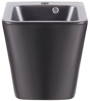 Раковина підвісна моноблок QTAP Tern 370х410х400 Matt black з донним клапаном QT1711G808MB - QT1711G808MB