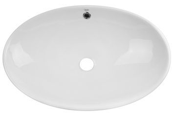 Раковина-чаша Qtap Dove накладна овальна 630х415х150 White QT06113077WN - QT06113077WN