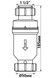 Сифон с обратным клапаном (силиконовой мембраной) McALPINE 1 1/2&rdquo;x50 мм гайка/компрессионное соединение MACVALVE-18