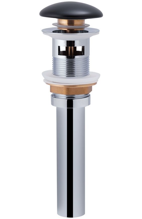 Раковина подвесная моноблок QTAP Tern 370х410х400 Matt black с донным клапаном QT1711G808MB - QT1711G808MB