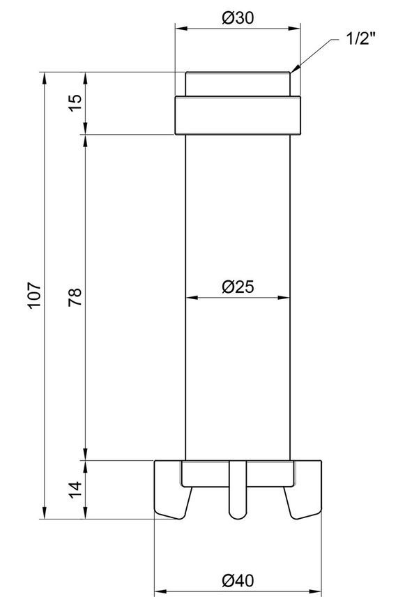 Фильтрующий катридж Icma 1/2"-3/4" (для фильтров №750,751) нержавеющая сталь №752 83752AD01 - 83752AD01