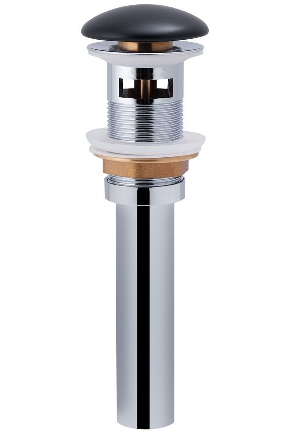 Раковина подвесная моноблок QTAP Tern 370х410х400 Matt black с донным клапаном QT1711G808MB - QT1711G808MB