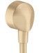 Шланговое подсоединение HANSGROHE FixFit E без обратного клапана Brushed Bronze 27454140 бронза - 27454140 - 1