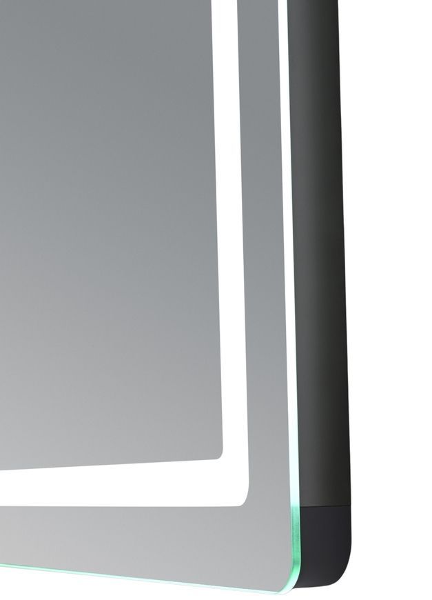 Зеркало настенное прямоугольное Qtap Mideya MI2 800х600 с часами, LED-подсветкой Touch, антизапотеванием, диммером QTMID80060049265