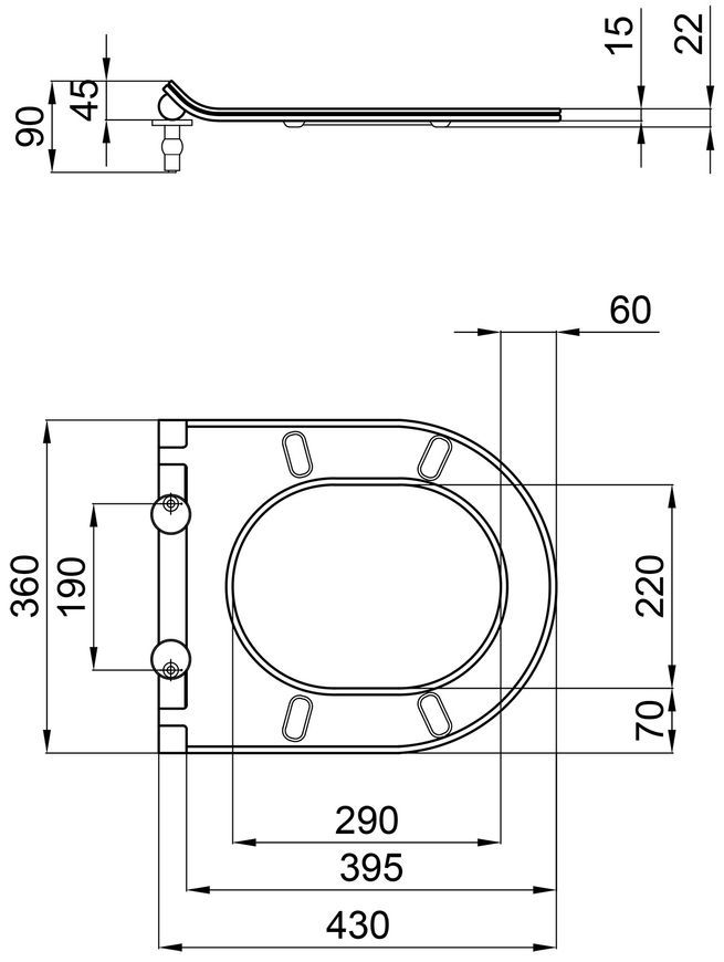 Сидіння для унітаза QTAP (Virgo) з мікроліфтом Slim QT99HY2111W - QT99HY2111W