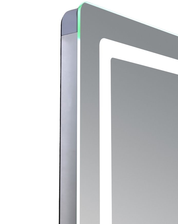 Зеркало настенное прямоугольное Qtap Mideya MI2 800х600 с часами, LED-подсветкой Touch, антизапотеванием, диммером QTMID80060049265