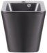 Раковина подвесная моноблок QTAP Tern 370х410х400 Matt black с донным клапаном QT1711G808MB - QT1711G808MB - 1