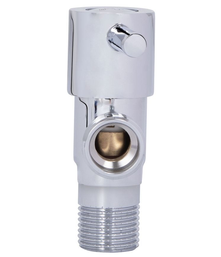 Кран угловой приборный Thermo Alliance Standart 1/2"НН керамическая букса хром SF343W1515