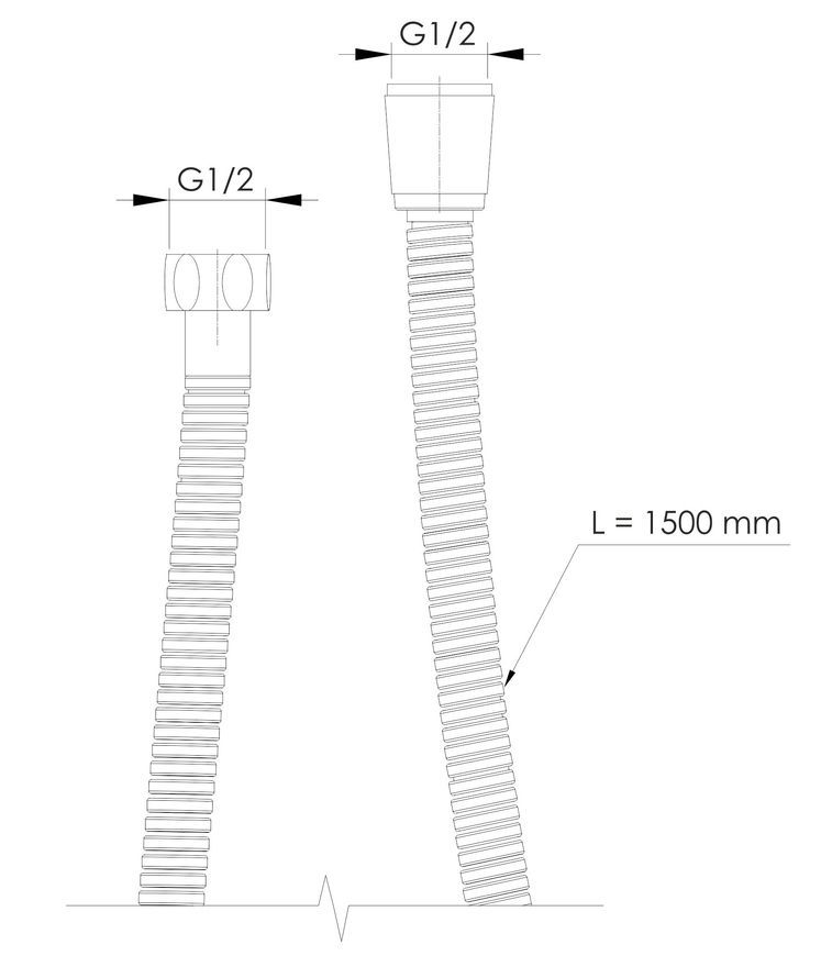 Шланг для душа Imprese Deira SS 1500 мм, anti-twist, золото шампань ZMK1124090361 - ZMK1124090361
