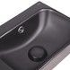 Раковина QTAP Tern 450х260х155 Matt black з донним клапаном QT17115117LMB - QT17115117LMB - 4