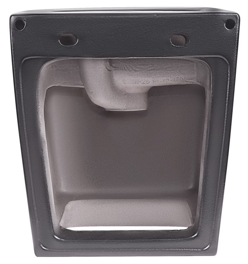 Раковина подвесная моноблок QTAP Tern 370х410х400 Matt black с донным клапаном QT1711G808MB - QT1711G808MB