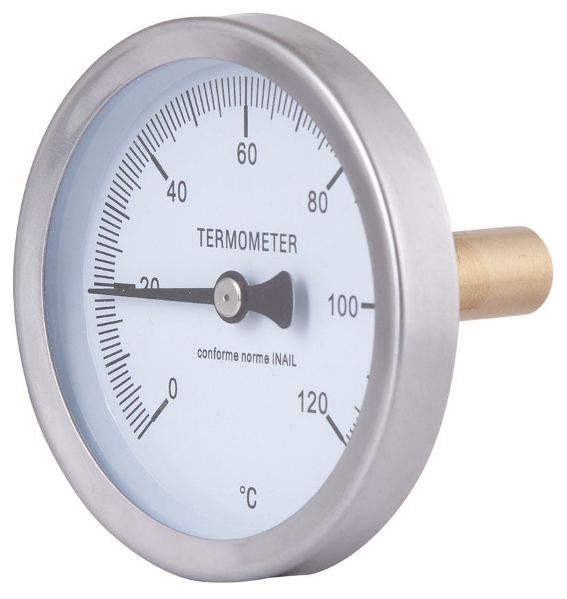 Термометр Thermo Alliance Standart 63 мм латунное заднее подключение штуцер 40 мм 0-120 &ordm;С SD17440MM