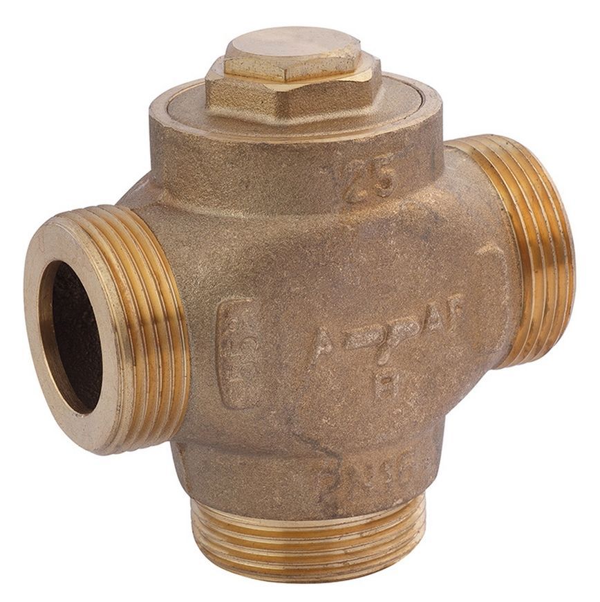 Триходовий клапан Karro 1 1/4" ЗР KR1134/1 DN 25 латунь CV007620 - KR1134/1