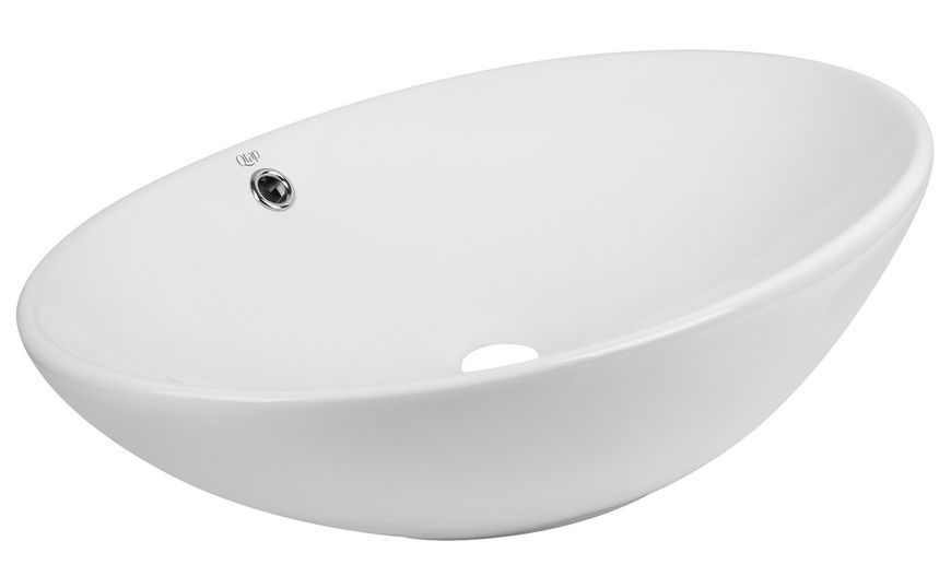 Раковина-чаша Qtap Dove накладна овальна 630х415х150 White QT06113077WN - QT06113077WN