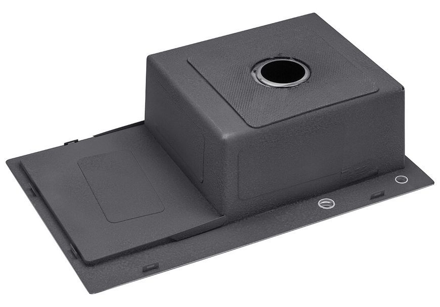 Кухонна мийка Kroner KRP Schwarze 7849RHM PVD 3,0/1,0 мм чорна CV025279 Schwarze-7849RHM - Schwarze-7849RHM