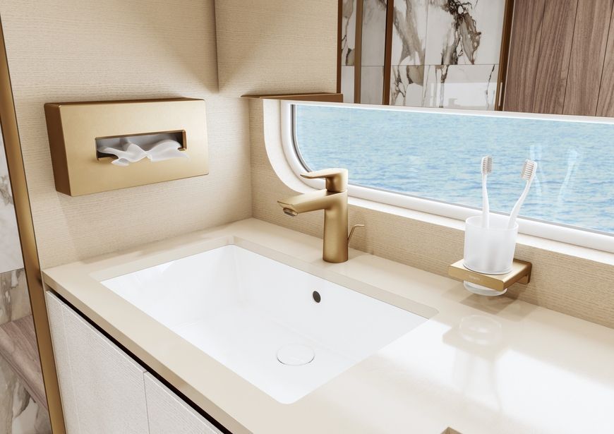 Диспенсер для салфеток HANSGROHE AddStoris Brushed Bronze 41774140 бронза