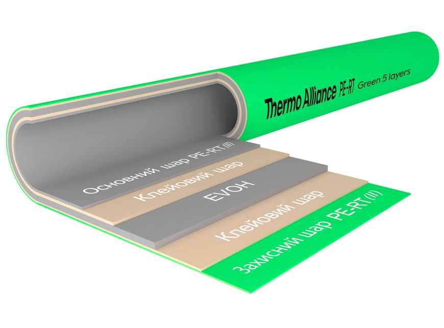 Труба Thermo Alliance Spain PE-RT EVOH GREEN 16х2 мм 5 шарів (320 м) SD00053077