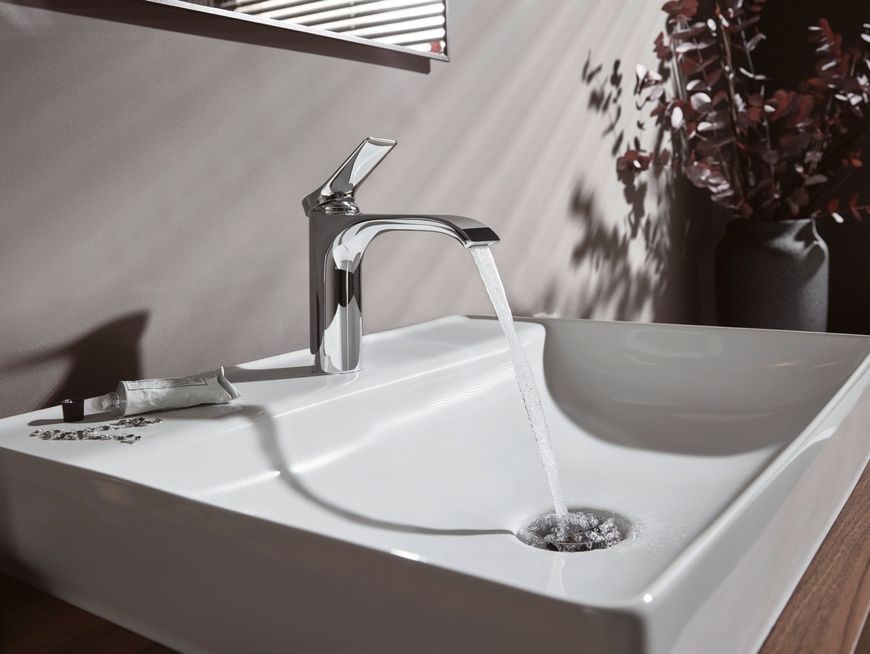 Смеситель для раковины HANSGROHE Vivenis 110 хром 75020000 с донным клапаном - 75020000
