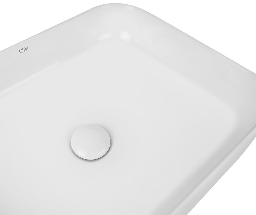 Раковина-чаша QTAP Tern 500x390x140 White з донним клапаном QT17112195W - QT17112195W