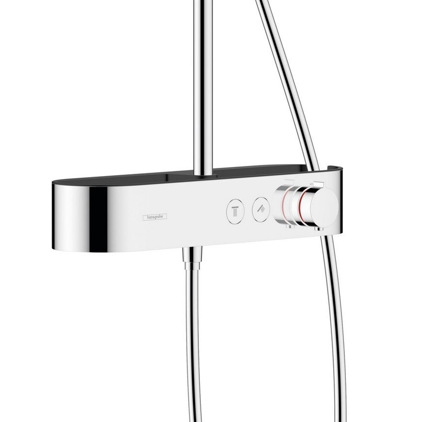 Душова система HANSGROHE Pulsify S Showerpipe 260 1jet EcoSmart з термостатом 24221000 хром - 24221000