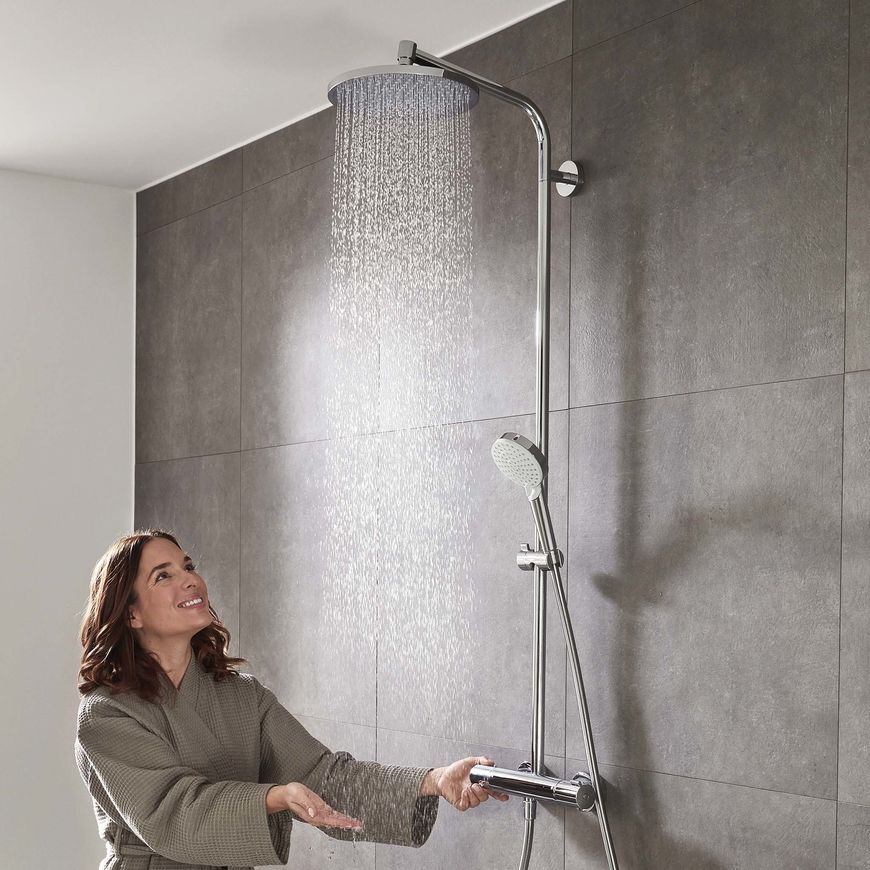 Душевая система HANSGROHE Crometta S Showerpipe 240 1jet с термостатом 27267000 хром - 27267000