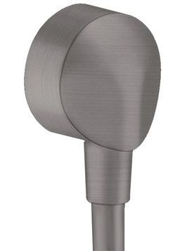 Шланговое подсоединение HANSGROHE FixFit E без обратного клапана Brushed Black Chrome 27454340 черный хром - 27454340